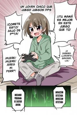 Portada de A Manga Where Foul Mouthed Kids Are Feminized And Get Corrupted