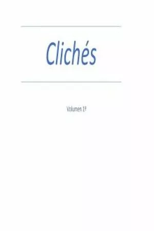 Portada de Clichés, volumen 1.