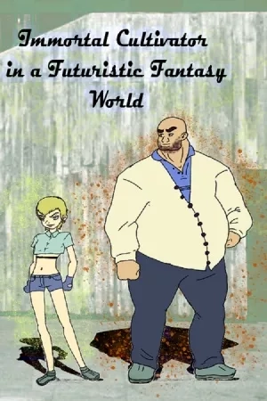 Portada de cultivador inmortal en un mundo de fantasía futurista
