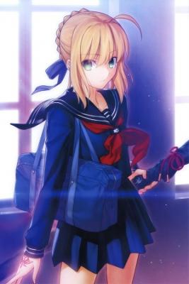 Portada de Fate Stay Night Master Arturia Y Servant Shirou