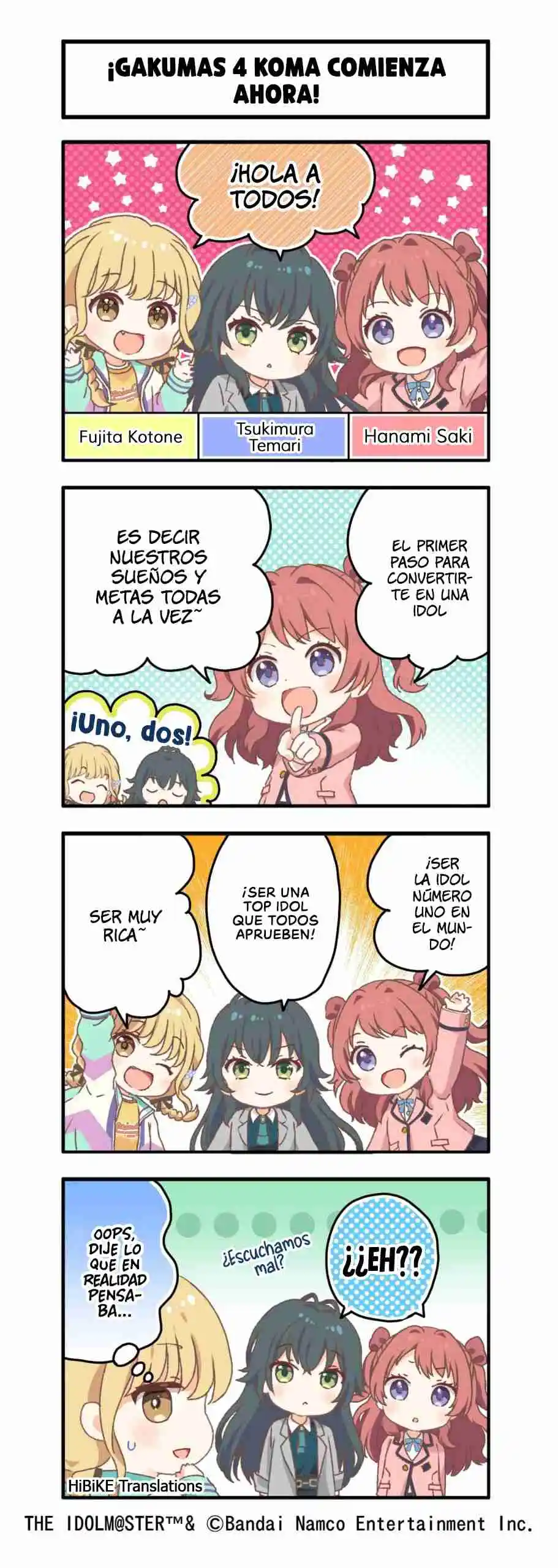 Portada de Gakuen Idolm Ster 4Koma