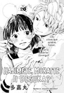 Portada de Hajimete Moratte Ii Desuka