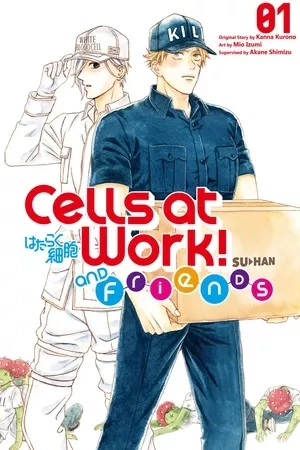 Portada de Hataraku Saibou Friends