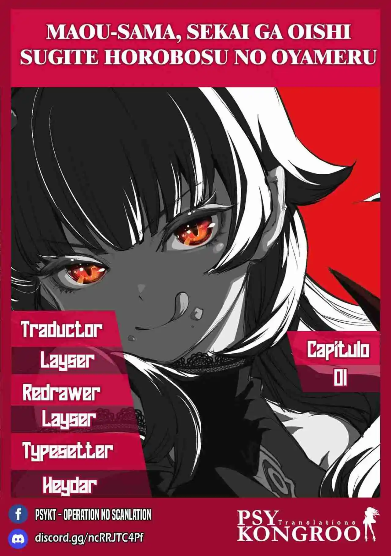 Portada de Maou Sama Sekai Ga Oishi Sugite Horobosu No Oyameru