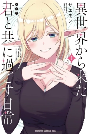 Portada de Mi vida diaria junto a una elfa de otro mundo