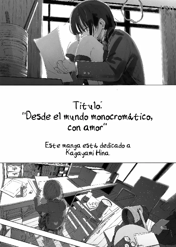 Portada de Monokuro no Sekai kara, Ai wo Komete.