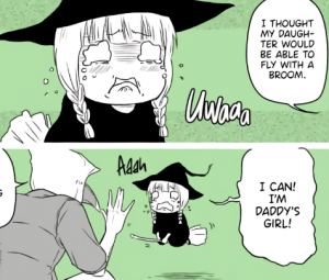 Portada de Otousan S Short Story Little Witch Tries To Fly With A Broom