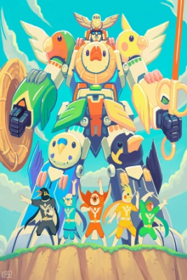 Portada de Power Rangers Bird Squadron