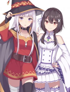 Portada de Re Zero X Konosuba