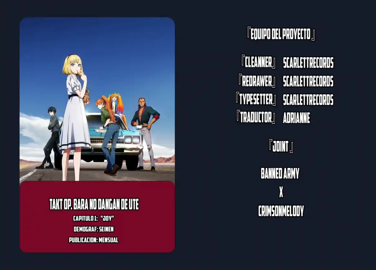 Portada de Takt Op Bara No Dangan De Utte