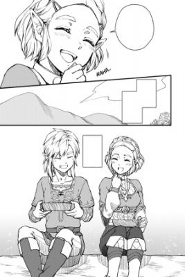 Portada de The Legend Of Zelda Breath Of The Wild At The Same Time With The Same Face